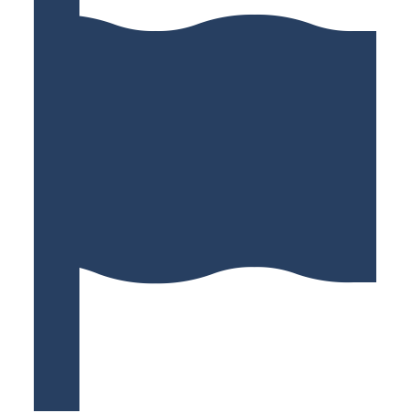 Navy Blue Flag Icon